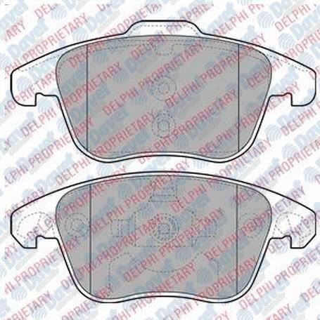 DELPHI LP2100 Fren Balatasi On P3008-P5008-C4 Ii Ds4-Ds5-C4 Picasso- 2.0hdi 16v 138ps 10/06 Ep6cdt
